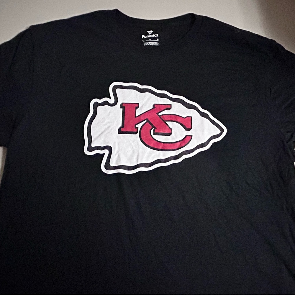 Fanatics Black Kansas City Chiefs Logo T-Shirt